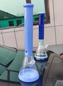 Quality Weed Herb Borosilicate Glass Bongs Large Beaker 10 Inches Hand Painting Smoking wholesale