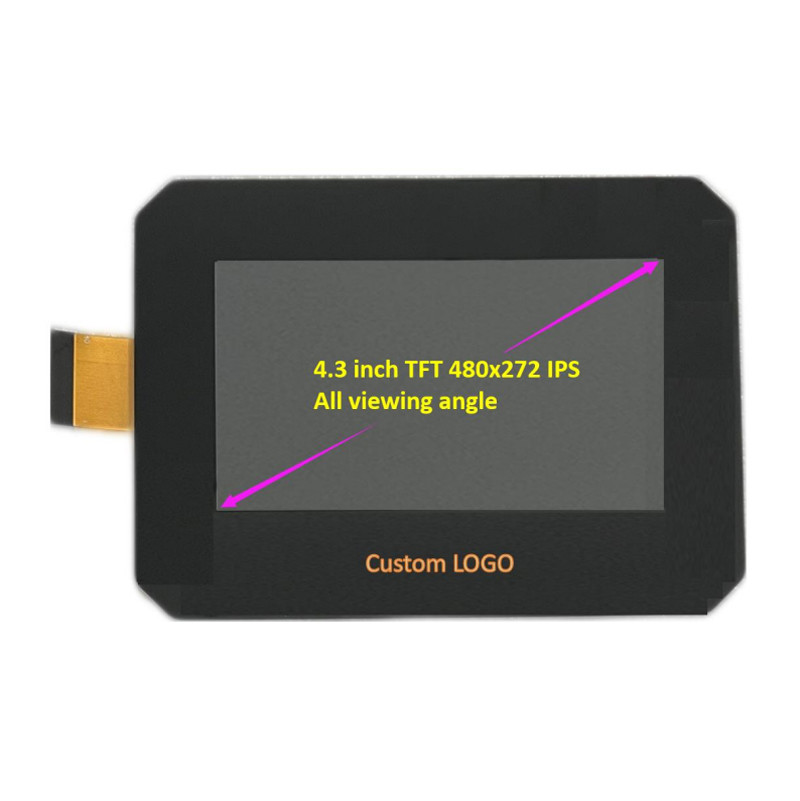 PCAP TFT Display 4.3 Inch, China TFT Graphic LCD Display 4.3 Inch 480*272 IPS RGB 40 Pin With Capacitve Touch Screen