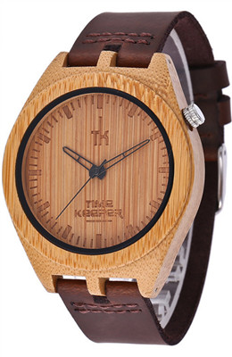beautiful design made out of wood leather strap wood watch for ladies gift wrist watch women