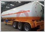 Pressure Vessel LPG Tank Trailer Mechanical Suspension Automatically Safety