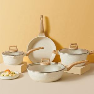 Quality Multifunction 3pcs Aluminum Cooking Cookware Pot Set Non Stick Kitchen Ware Cookware Set wholesale
