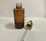 30ml Amber Glass Cosmetic Dropper Bottle Essential Oil Bottle with Alumite