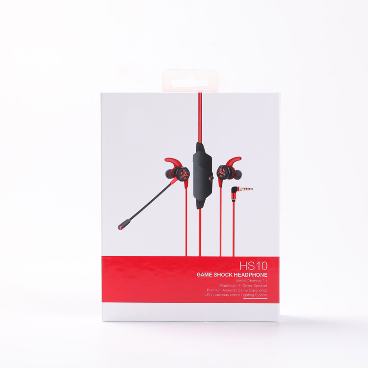 White Retail Shipping Package Box Hard Paper Mini Earphone Package Box With Belt Inner Support