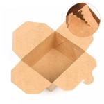 26oz 45oz Biodegradable Brown Paper Food Boxes Kraft Paper Takeaway Box Food