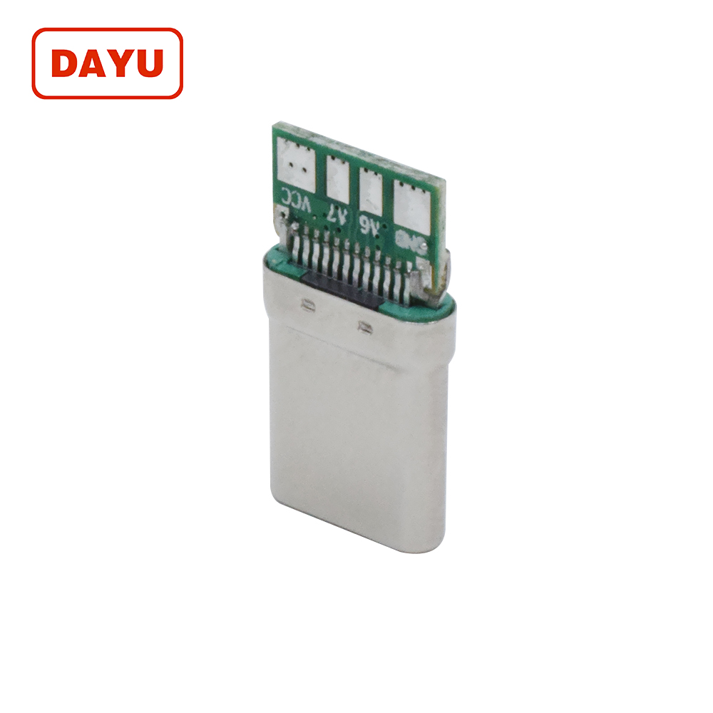 4 Pin 2.0 Type C Male Connector For Data & Charging OPPO Cable Socke