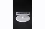 Transparent PS Plastic Price Tag Holder Clip , POP Clip with Round Base 15*9cm