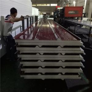 Quality MOQ 426.3 sqm 50mm eps sandwich roof panel with 0.4mm steel sheet for sale wholesale
