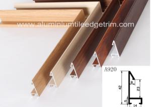 Quality Fashionable Aluminum Sectional Picture Frames Heat Transfer Printing Wood Grain Effect wholesale
