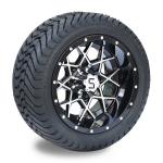 215/35-12 Street Tyres and 12 Inches Golf Cart Rims 4 PLY DOT Rated