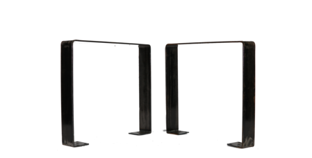 Nonstandard Black U Bracket for Table Leg Custom Metal Stamping