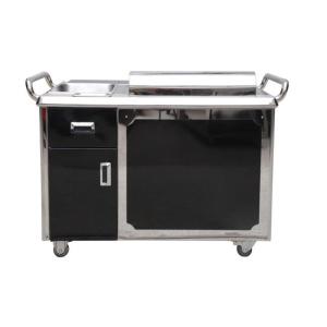 Quality GREENARK Black Mobile Teppanyaki Grill Table - Electric Element Heating wholesale