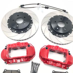 Quality Cast Iron HT250 4 Pot Brake Kit Caliper 355*28mm For 18in Rear Wheel wholesale