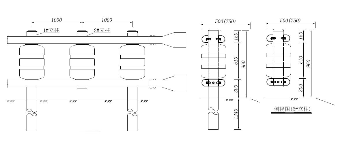 Road Safety Rotary Guardrail EVA/PU Foam Drum Barrel with ISO9001 2008 Certification