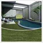 Green Woven Vinyl Carpet Anti - Slip For Commercial / Woven Floor Covering