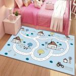 Crystal Velvet Childrens Playroom Rug 80*160cm Game Room Carpet