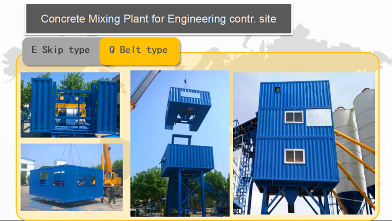 Mini HZS25 Concrete Truck Mixer Concrete Mixing Equipment JS500 Mixer 2x9.25kW