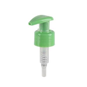 Quality 28/410 Green Lotion Pump Plastic Smooth Left Right Lock Cosmetic Lotion Pump wholesale