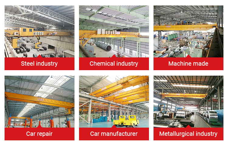 5 10 20 Ton Single Girder Overhead Cranes Workshop Warehouse Customized Bridge Crane