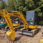 used mini hydraulic excavator used komatsupc30 on sale