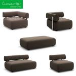 Modern Luxury Hotel Poolside Garden Aluminum Frame Waterproof Outdoor Lounge
