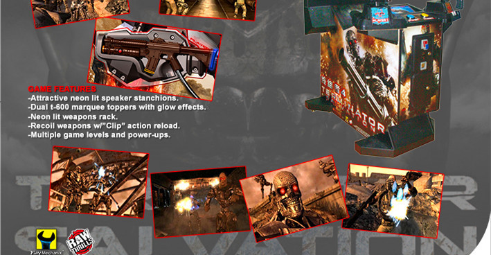 Coin Operated Online Shooting Video Games Terminator Salvation 4 Arcade Cabinet Games Machines