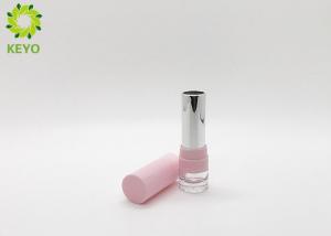 Quality Pink Plastic Lipstick Tube Container , Round Empty Lipstick Cases Inner Cup 12.7mm wholesale