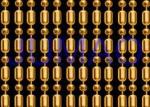 Golden Rust Proof Steel Ball Chain Curtain Convention Centers Room Divider
