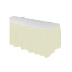 KINSHUN Plastic Table Skirt Rectangle Light Blue Color Party Table Skirt