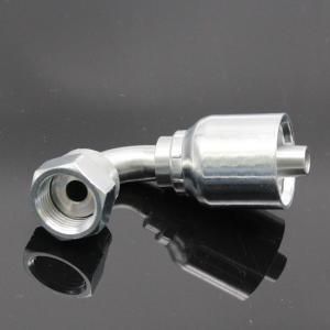 Quality Silver Color Stainless Steel BSP Hydraulic Fittings Female Orfs Swivel 45 Elbow wholesale