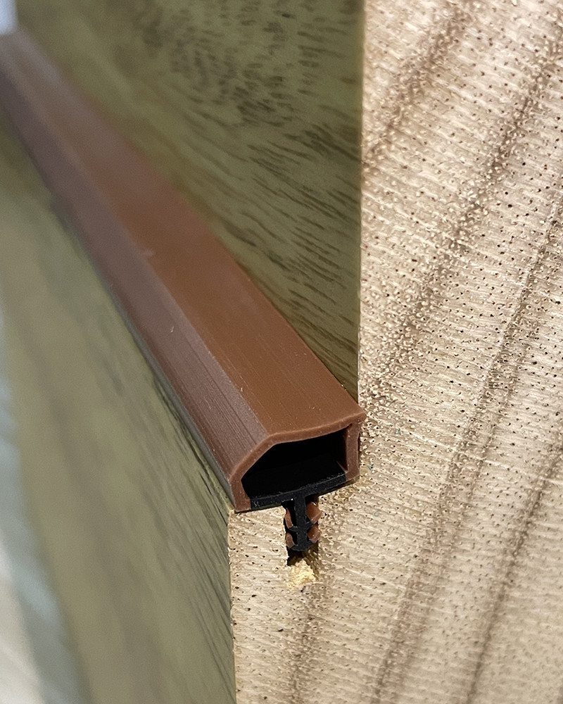 Special Shaped Co-Extrusion Weatherstripings Sealing Strips Brown Color 10*6mm