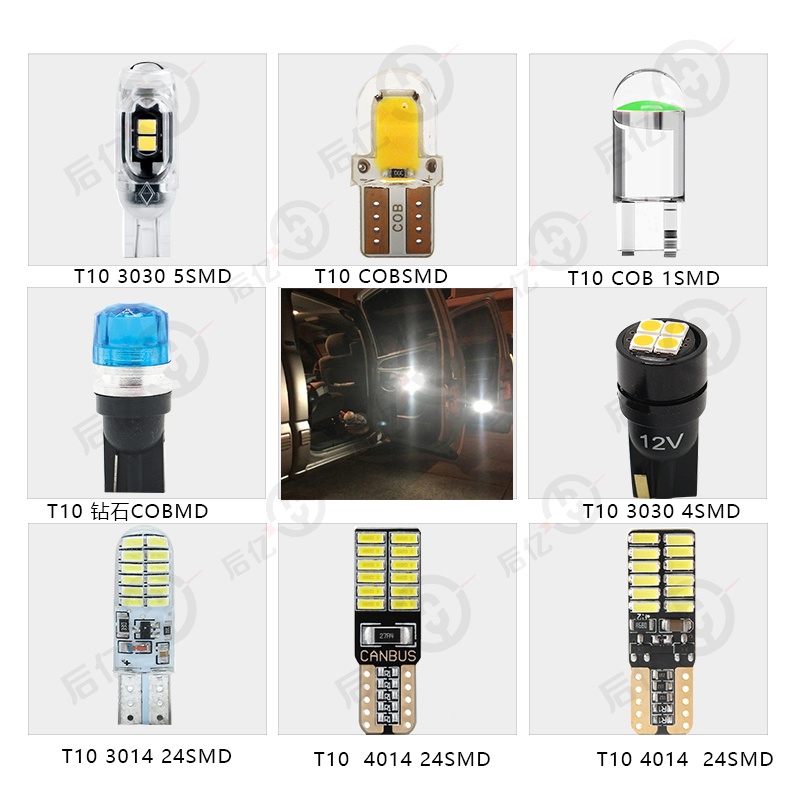 12v led indicator lights for cars T5 COB 1SMD 3D Red/Green/Yellow/Blue/White LED