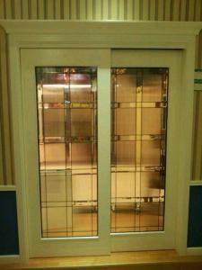 Quality decorative glass panels in French door wholesale