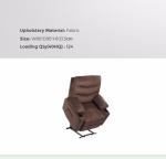 103.5CM Fashionable Adjustable Electric Recliner Leisure Fabric Furniture