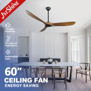 Quality 220v Solid Wood Ceiling Fan Low Power Consumption Power Efficient wholesale