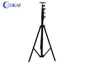 Quality Mobile Telescopic Mast Pole , Tripod Antenna Tower With Lock Stainless Steel Material wholesale