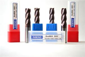 Quality Extra Long Solid Carbide Square Corner Radius End Mill / Aluminum End Mill wholesale