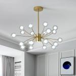 LED Glass Bubble Chandelier Round Ball Glass Star Chandelier indoor home Italian