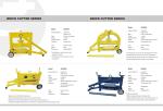 120mm Garden Machine Tools Semiautomatic Brick Cutting Machine