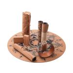 Custom printed eco friendly gym cork yoga balls cork yoga wheel matting