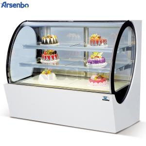 Quality Arsenbo 583W Cake Display Refrigerator Countertop Painted Steel Glass wholesale