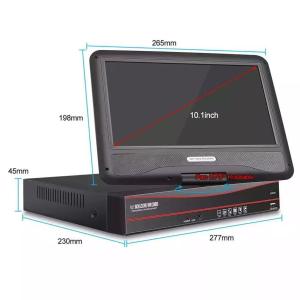 Quality IP66 2.0MP 4chs CCTV IP POE Nvr With 10.1&quot; Monitor wholesale
