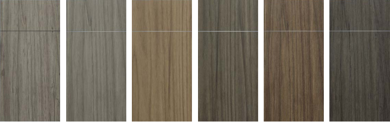Lacquer Surface Treatment Wooden Cabinets for Customized Veneer Color Kitchen Furniture