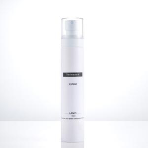 Quality 100ml Pet Plastic Spray Bottle White Cylinder Flat Shoulder wholesale