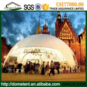 Quality Temporary Insulated Structure Large Dome Tent , Soundproof Dome Family Camping Tents wholesale
