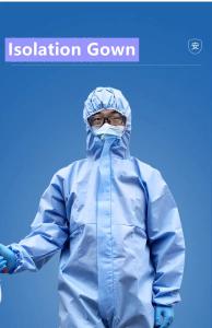Quality Waterproof Disposable Protective Coverall Disposable Isolation Gown wholesale