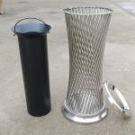 Street Furnitures Dia 300mm 35L Disposable Trash Can