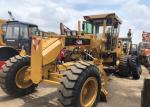 Used Caterpillar 140h Motor Grader Japan Grader 123KW With 6 Cylinder