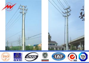 Quality 69kv Steel Utility Pole Galvanizatiom Street Light Pole 1 Mm To 36mm wholesale