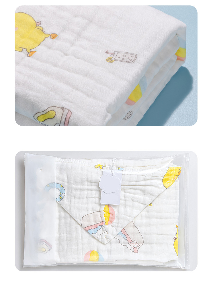 100%Cotton Printing Baby Swaddle Woven Women Leisure Casual 40S Three Layers Infants Cover Blanket Crepe Guze Fabric​