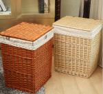 Rattan Wicker Willow Baby Toys Dirty Clothes Storage Laundry Basket ECO Friendly